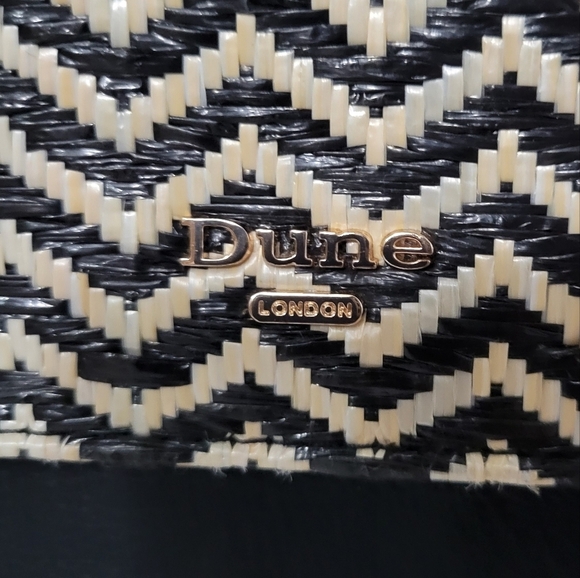 DUNE London Chevron Herringbone Fold over Top Handle Little Y2K Style Hand Bag - Picture 3 of 13